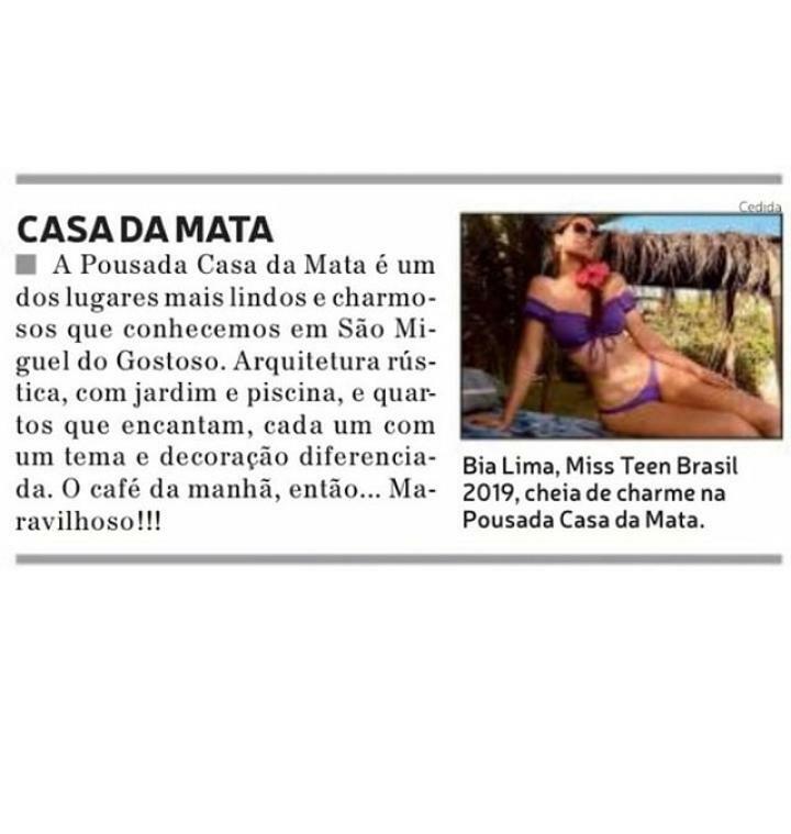 סאו מיגל דה גוסטוסו Pousada Casa Da Mata מראה חיצוני תמונה